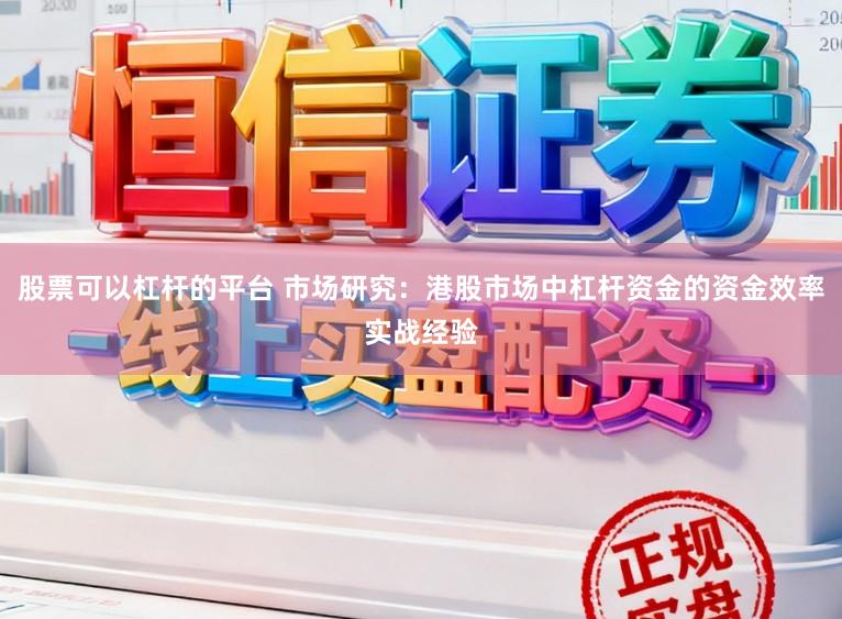 股票可以杠杆的平台 市场研究：港股市场中杠杆资金的资金效率实战经验